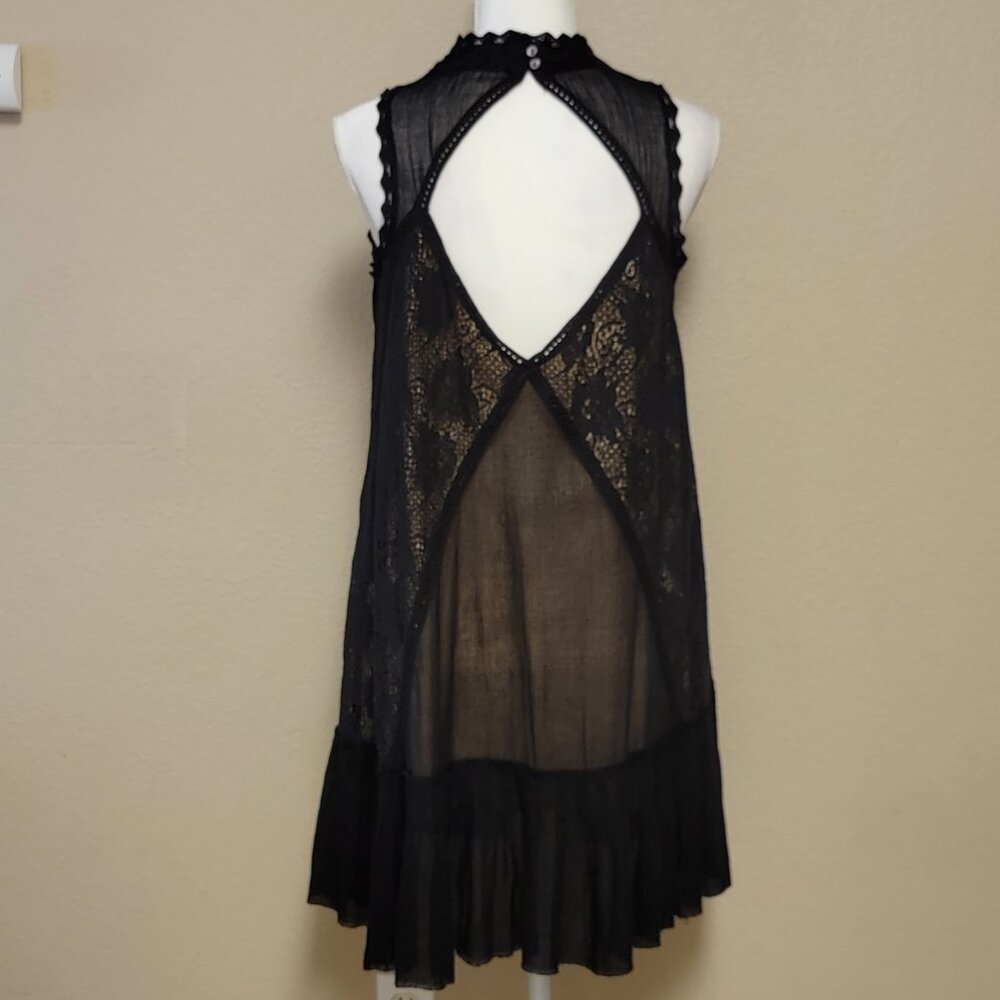 Free People Angel Lace Dress in Black - Picture 4 of 15